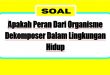 apakah peran dari organisme dekomposer dalam lingkungan hidup