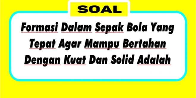 Formasi 5-4-1 adalah pilihan yang tepat bagi tim yang ingin membangun pertahanan yang kuat dan solid