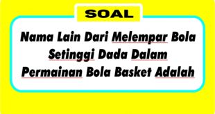 Nama Lain Dari Melempar Bola Setinggi Dada Dalam Permainan Bola Basket Adalah